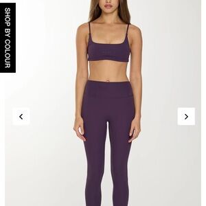 Azur Fit Purple Leggings Set